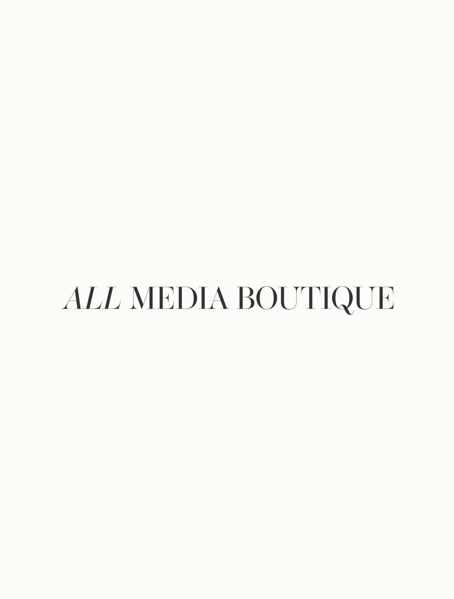 Brand identity and website design for All Media Boutique