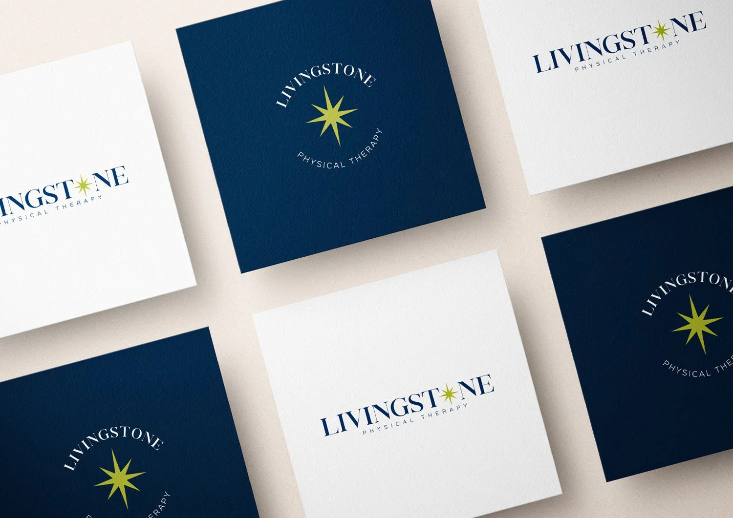 Business card design for Livingstone Physical Therapy