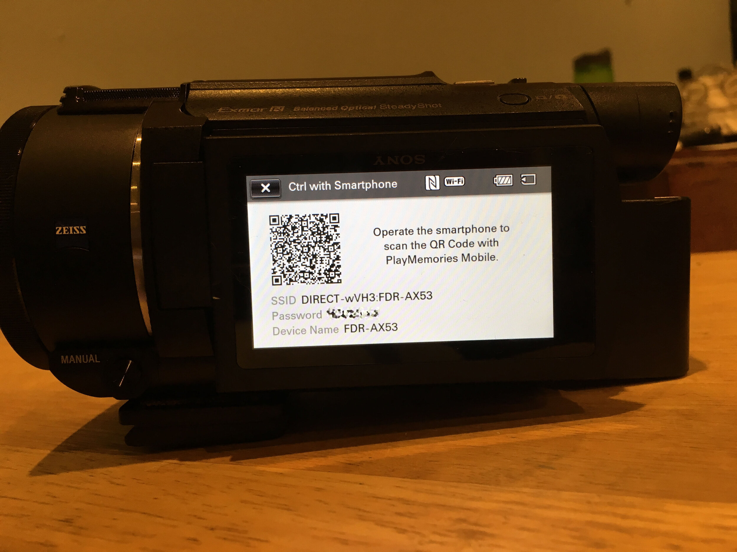 Sony FDR-AX53 Remote Control -- Needless complexity