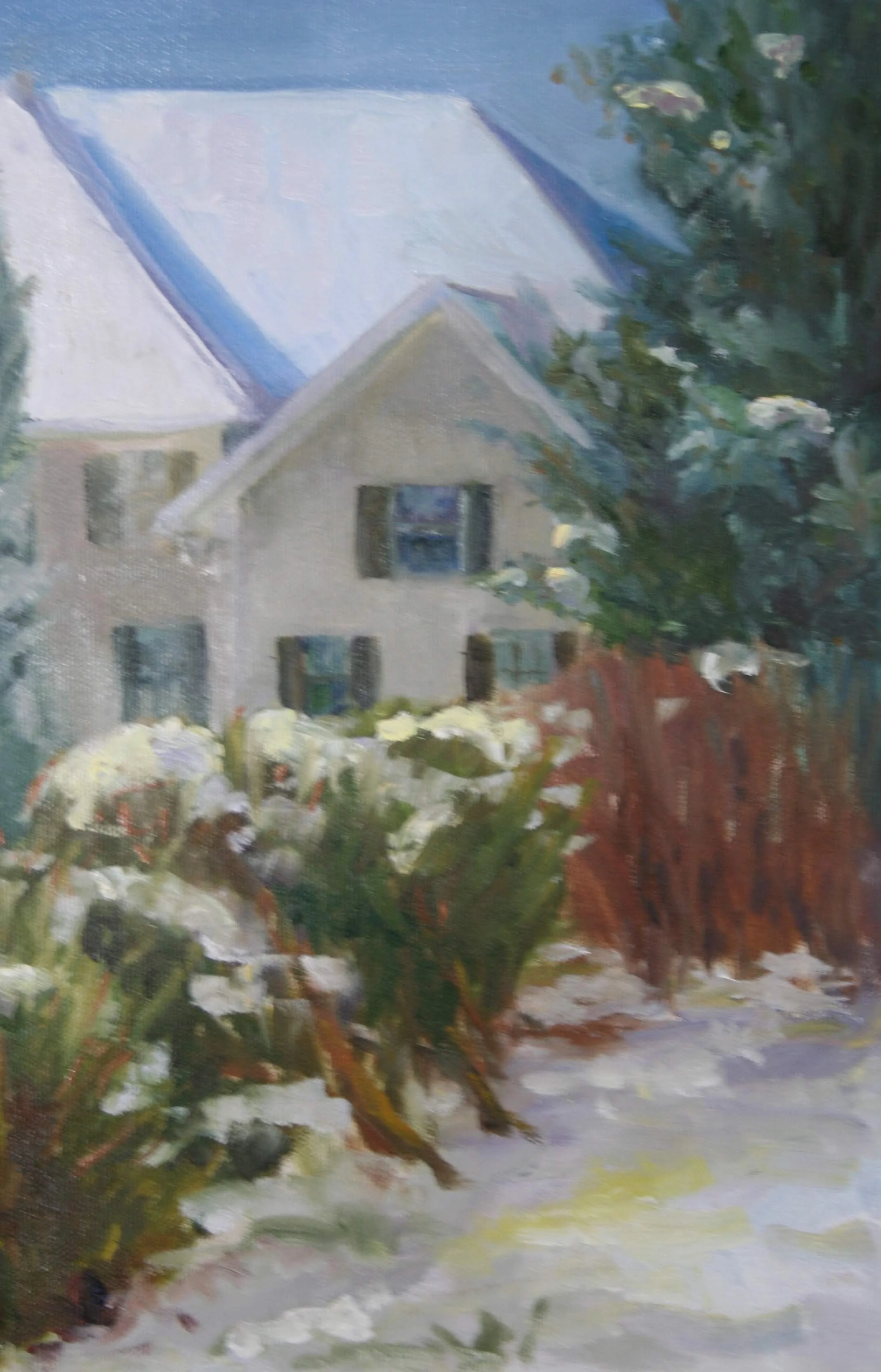 Snow on the Neighbor's Roof