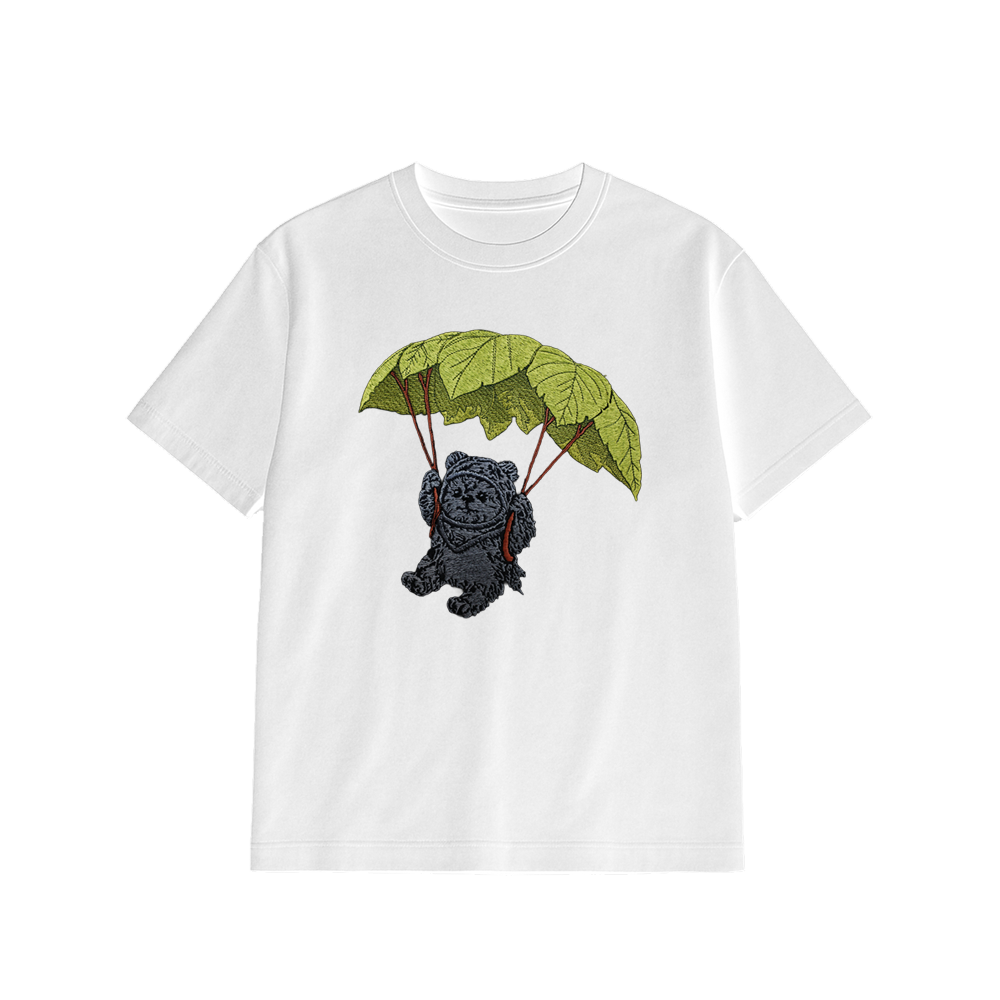 LANDING HANDMADE  EMBROIDERED WHITE [Choose option: Tee, LS, Sweatshirt, Hoodie] (copia)