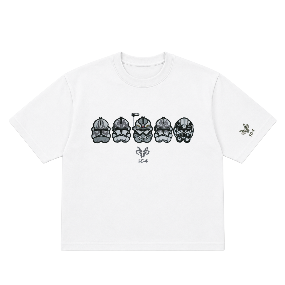 OVERSIZED ULTRA SOFT 104 WHITE EMBROIDERED