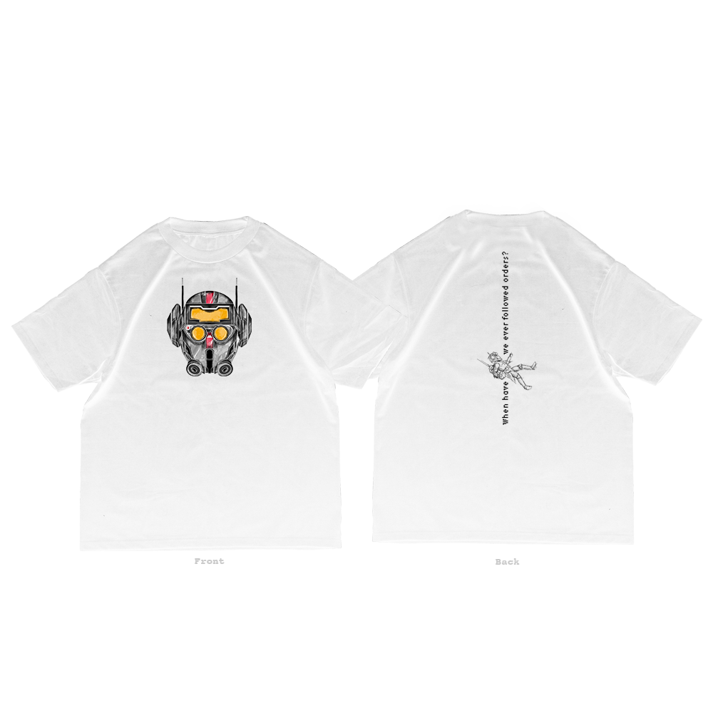 OVERSIZED ULTRA SOFT TEE /  T WHITE PRINTED TEE