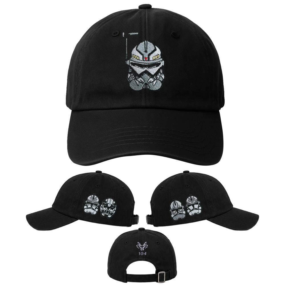 104 SQUAD PREMIUM 3D EMBROIDERED HAT [BLACK]