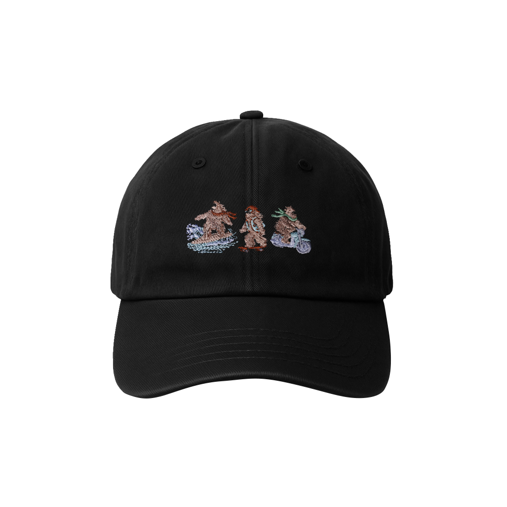 LOVE LIFE EMBROIDERED HAT [BLACK]