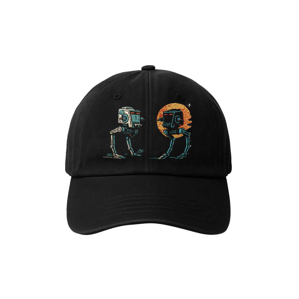 VERDANT MECH & MECH NOCTURNE EMBROIDERED HAT [BLACK]