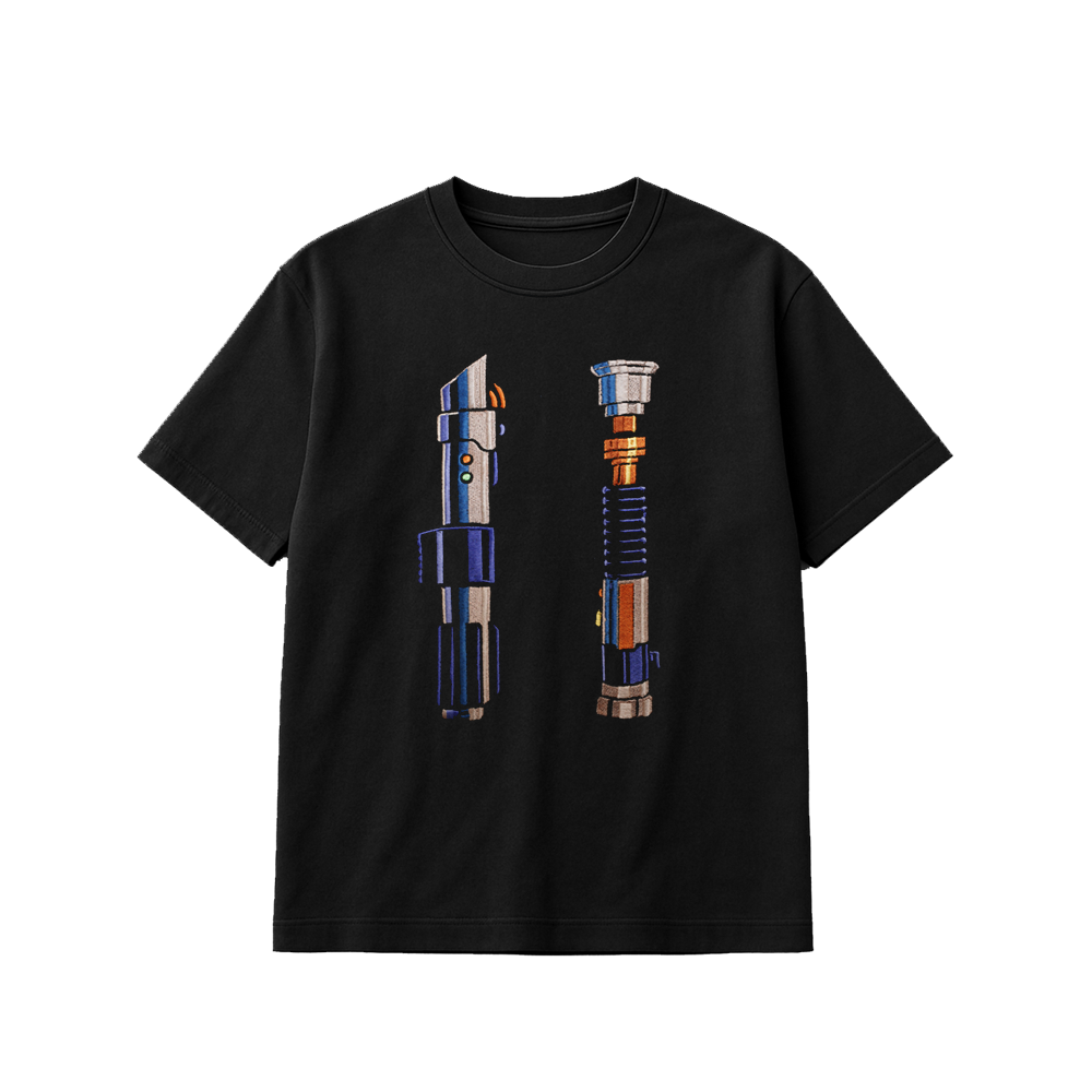 TWIN FLAMES HANDMADE  EMBROIDERED BLACK [Choose option: Tee, LS, Sweatshirt, Hoodie]