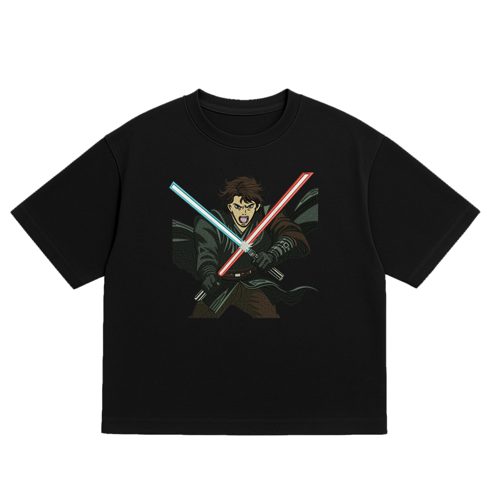 OVERSIZED ULTRA SOFT BALANCE BLACK EMBROIDERED