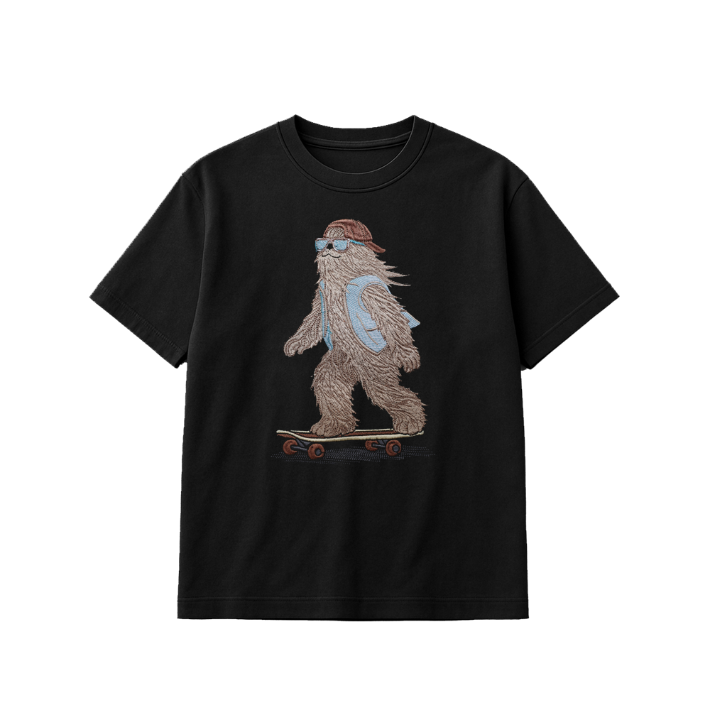 SK8 LIFE HANDMADE  EMBROIDERED BLACK [Choose option: Tee, LS, Sweatshirt, Hoodie]