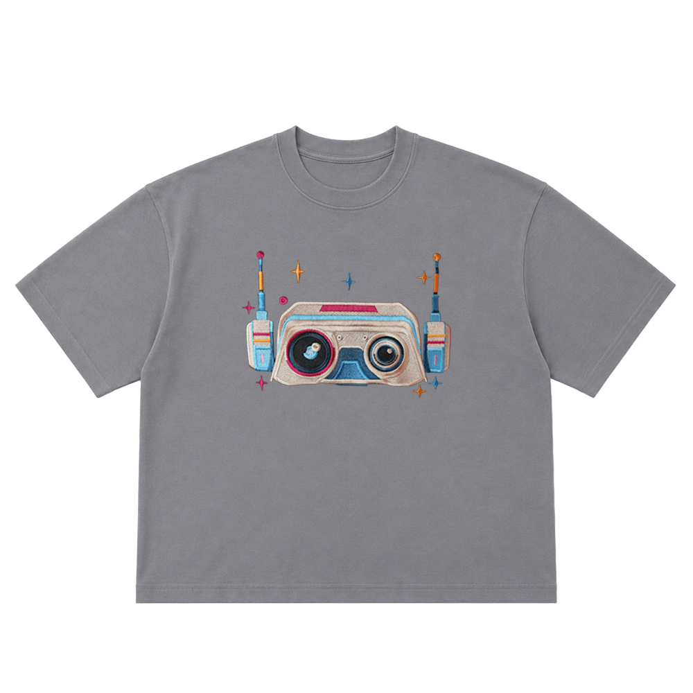 OVERSIZED ULTRA SOFT THE SCOUT GREY EMBROIDERED