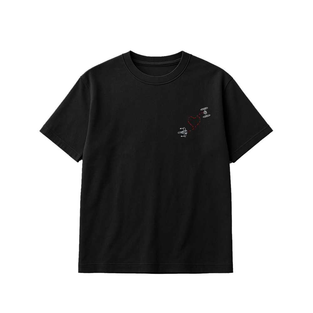 CROSSPATHS HANDMADE  EMBROIDERED BLACK [Choose option: Tee, LS, Sweatshirt, Hoodie]