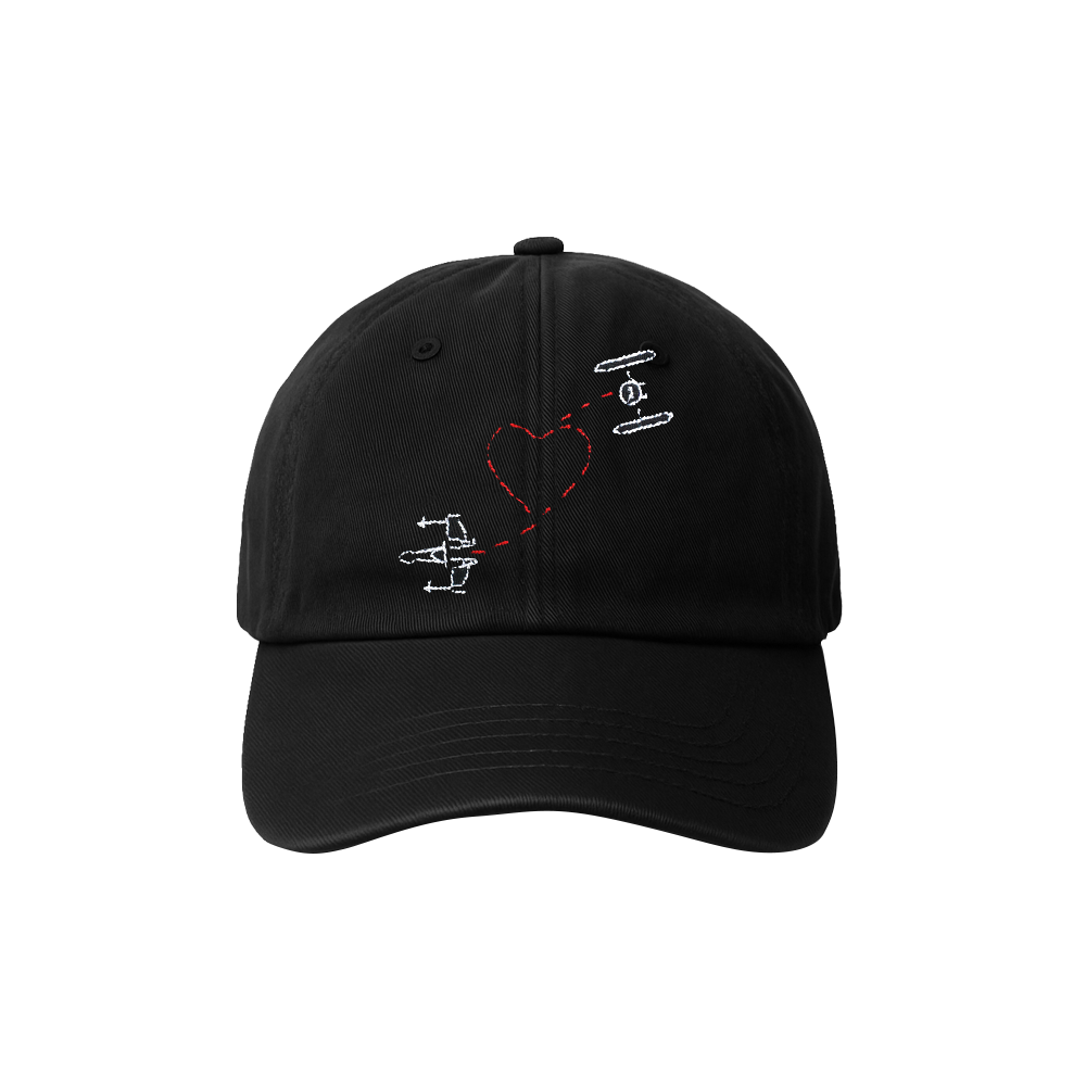 CROSSPATHS EMBROIDERED HAT [BLACK]
