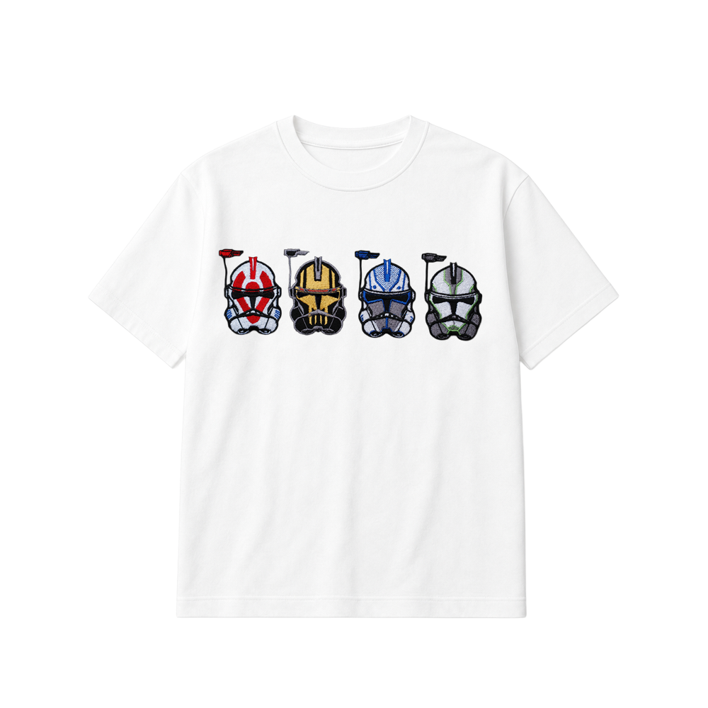 NOCTURNE SQUAD  WHITE EMBROIDERED GARMENT [Choose Option: Tee, LS, Sweatshirt or Hoodie]