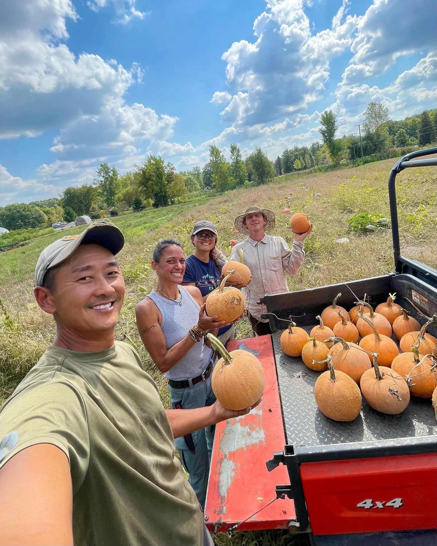 Hello friends!🌞 Just a reminder from the crew that our farm store will be open Friday and Saturday 10am - 3pm!⁣
⁣
It&rsquo;s been an incredible week at the farm. We are truly in awe of how much produce is coming out of the fields. The crew has been 