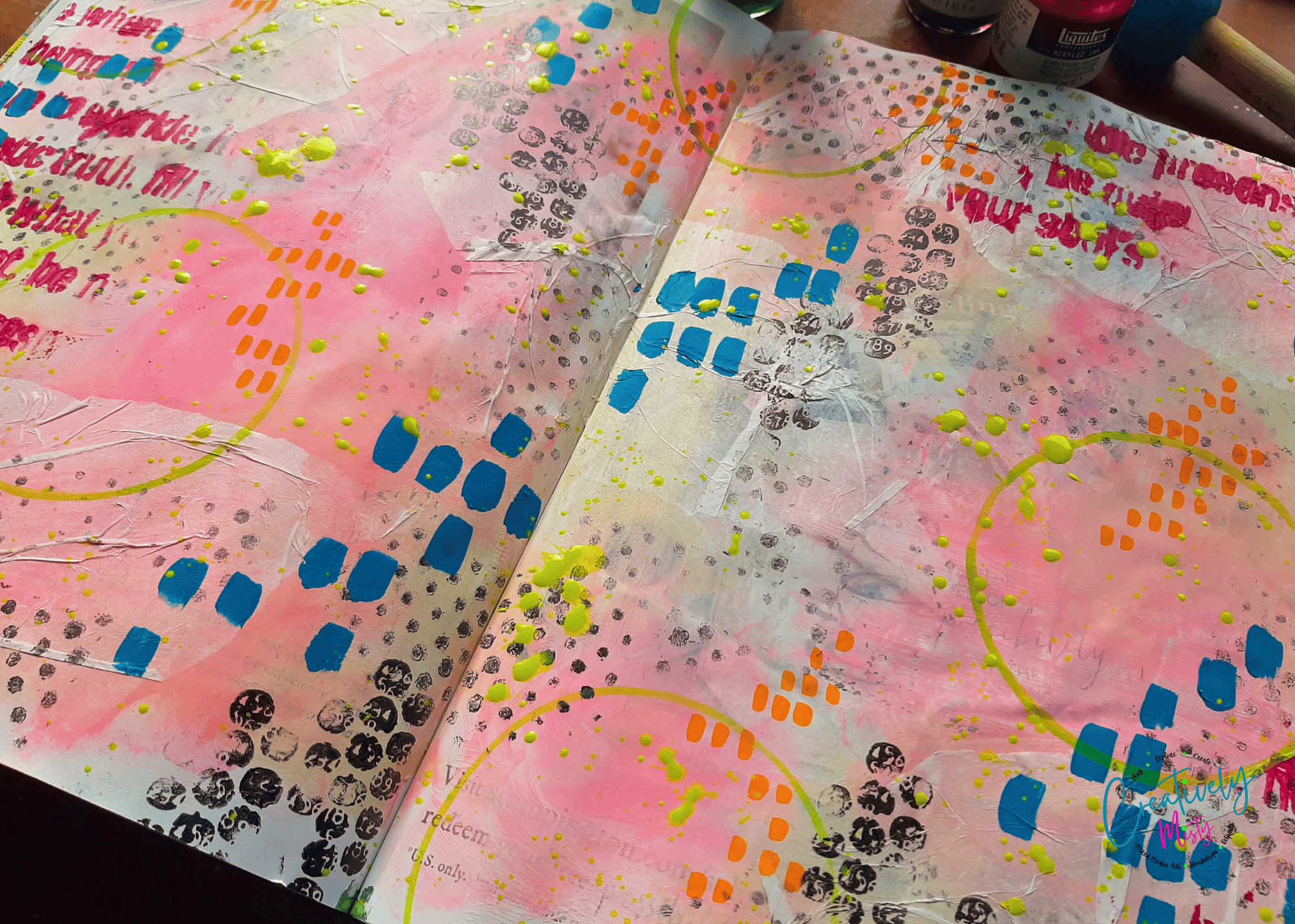 Work-in-progress-art-journal-page-by-Misty-of-Creatively-Misty