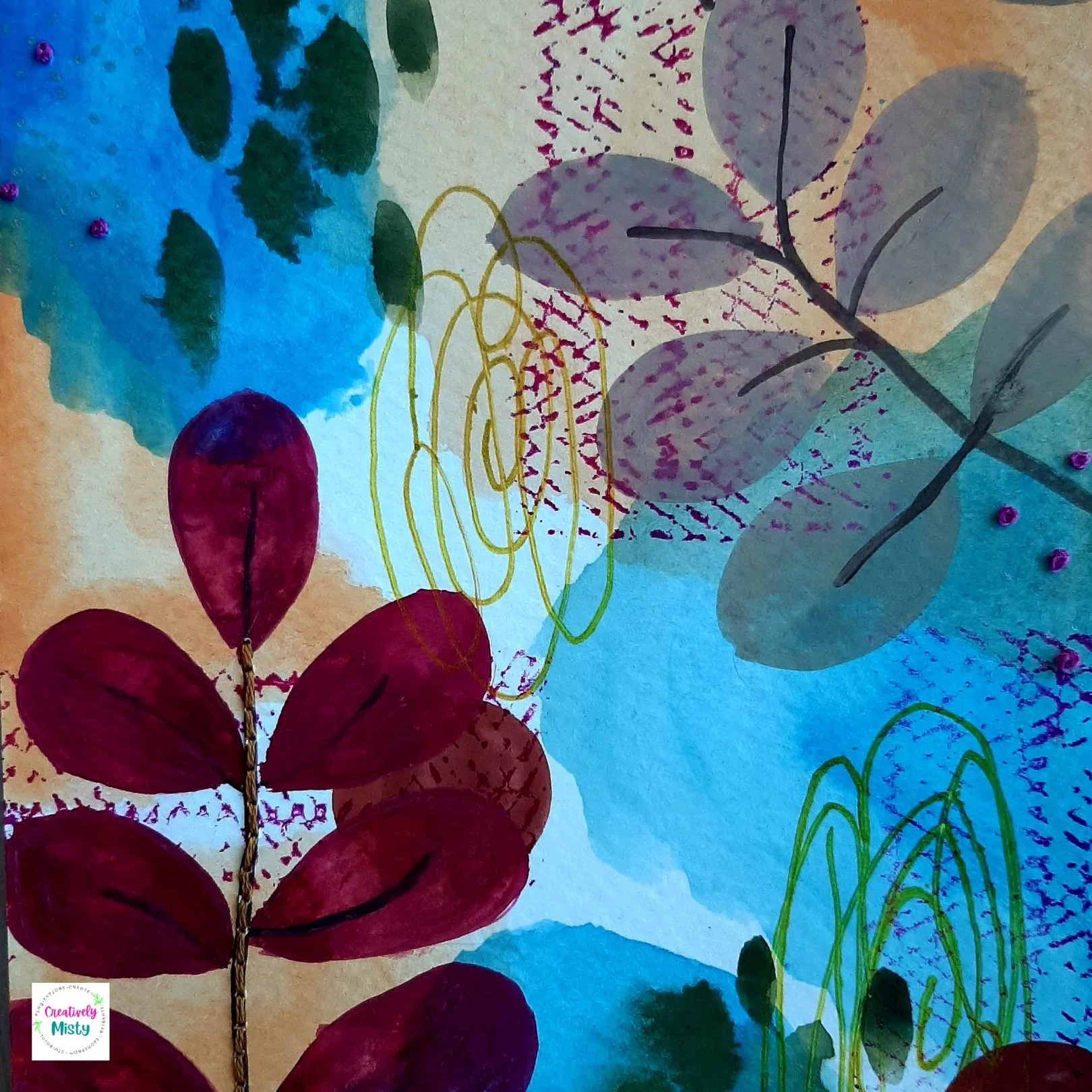 Embroidered Watercolor Online — Creatively Misty