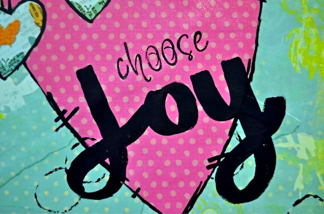 Choose Joy Canvas Tutorial — Misty Gage | Mixed Media Instructor ...