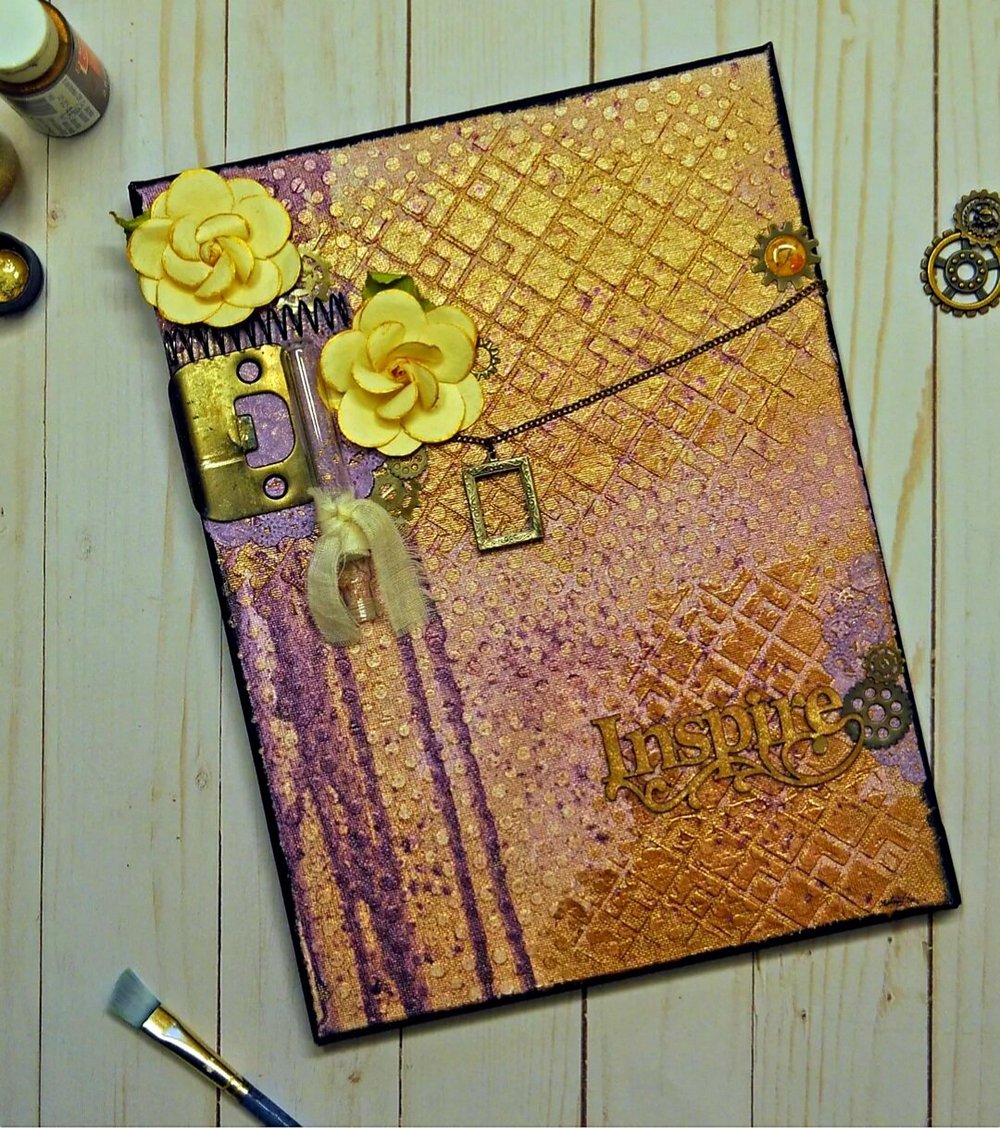 Vintage Blush Canvas Tutorial — Misty Gage | Mixed Media Instructor ...