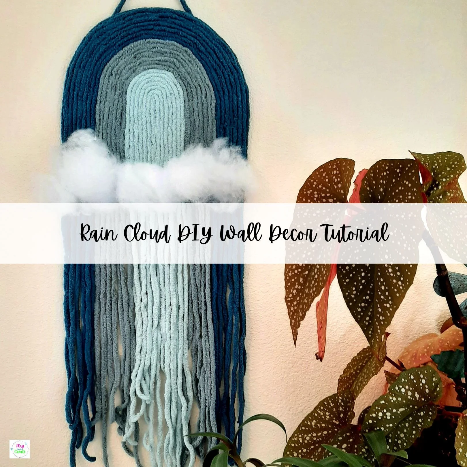 Rain Cloud DIY Wall Decor Tutorial