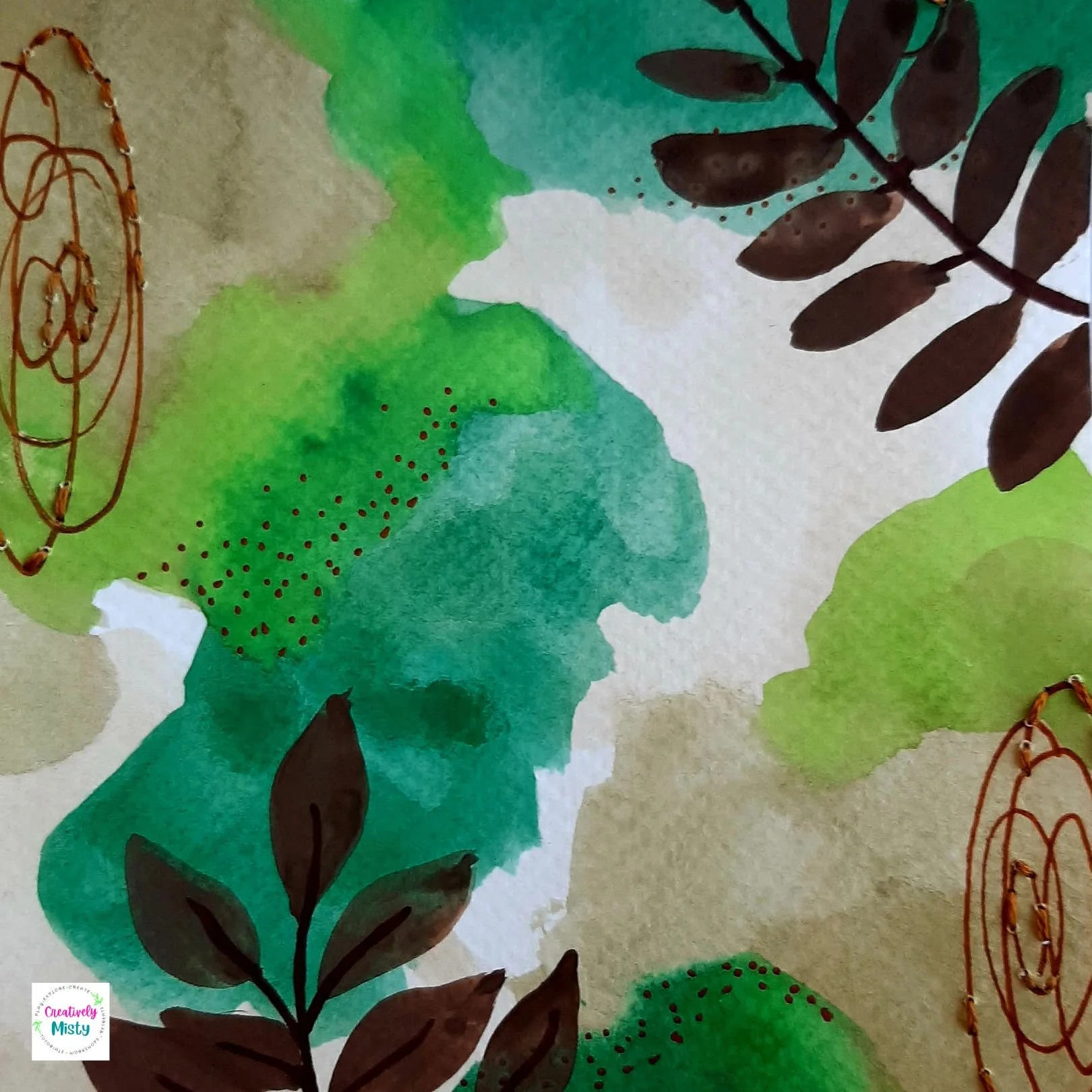 Embroidered Watercolor Online — Creatively Misty