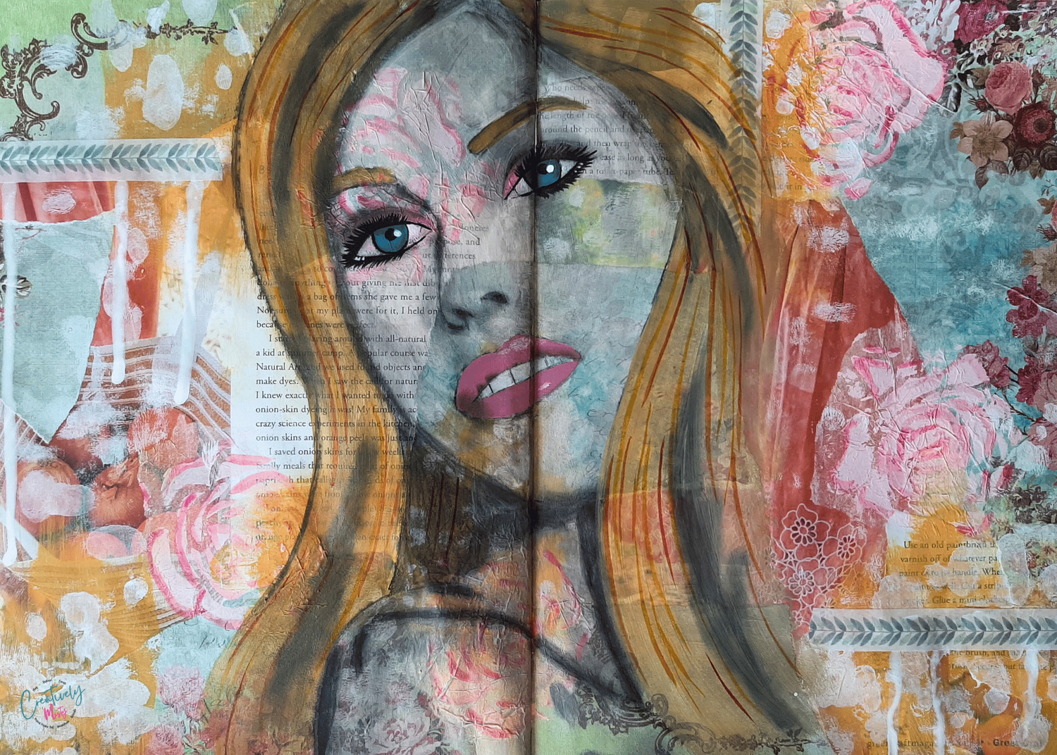 Dreaming of Spring: A Mixed Media Art Journal Page — Misty Gage | Mixed ...
