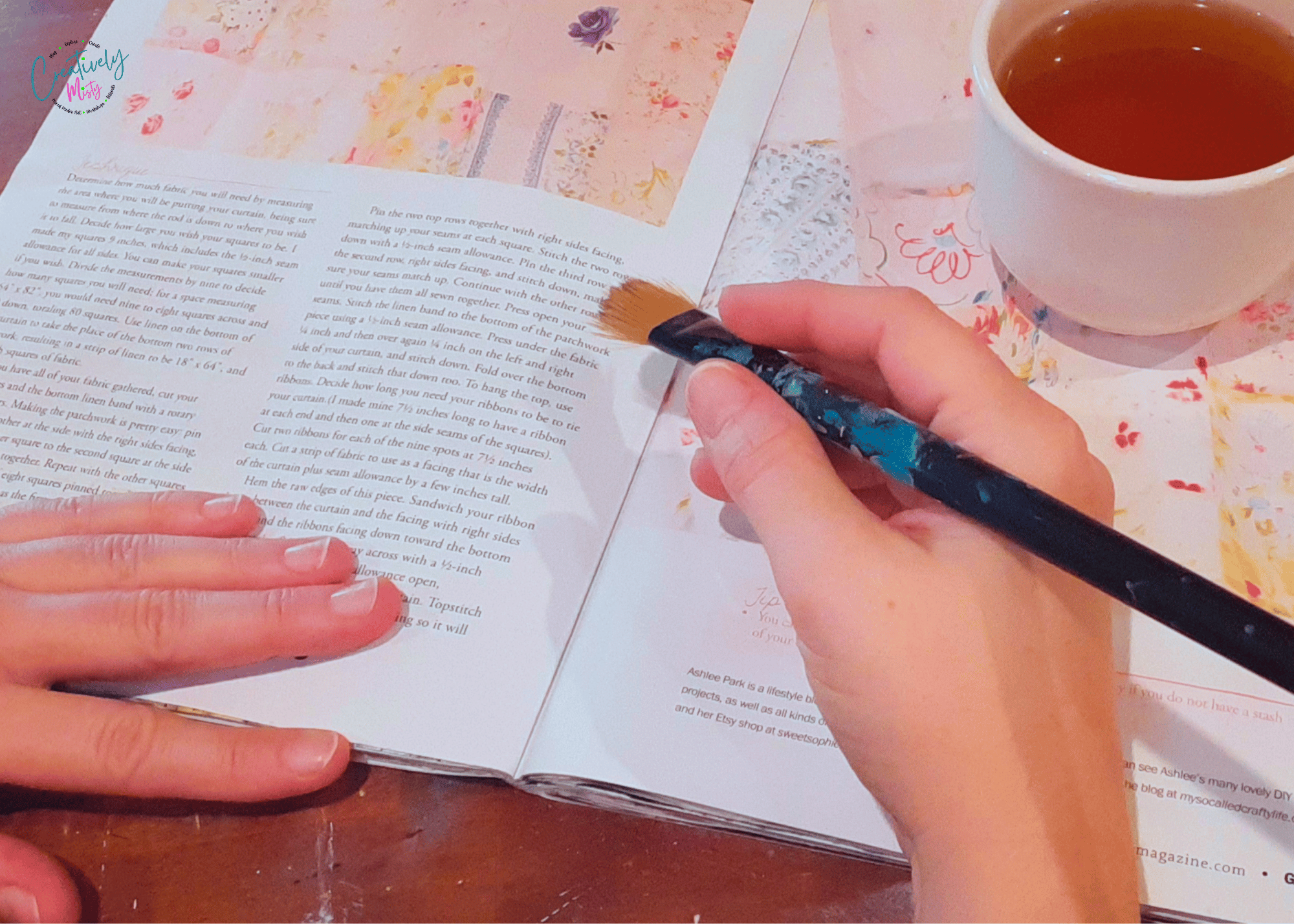 Misty-of-Creatively-Misty-starting-an-art-journal