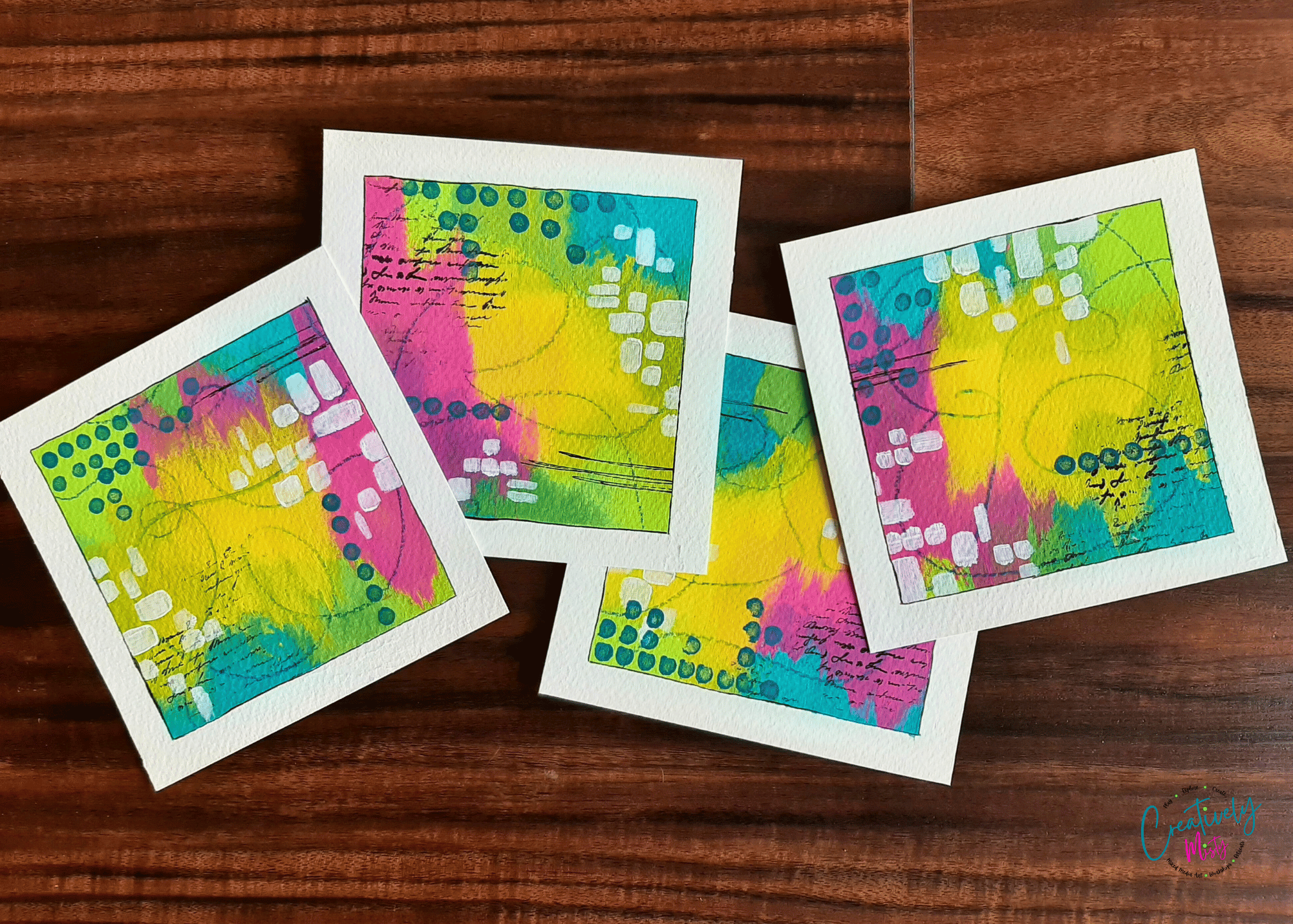 Mini-Mixed-Media-Abstract-Art-Set-by-Misty-of-Creatively-Misty