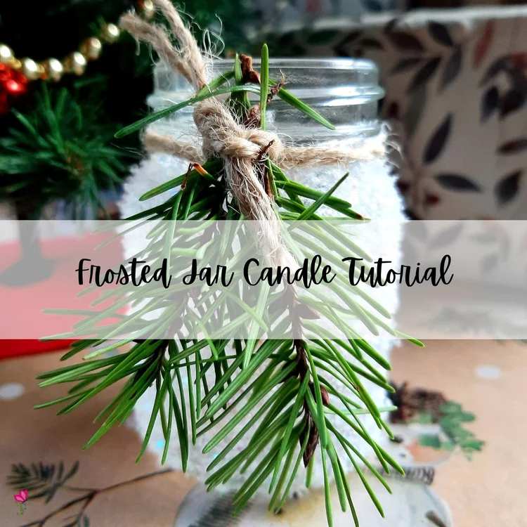 DIY Frosted Jar Candle Tutorial — Misty Gage | Mixed Media Instructor ...