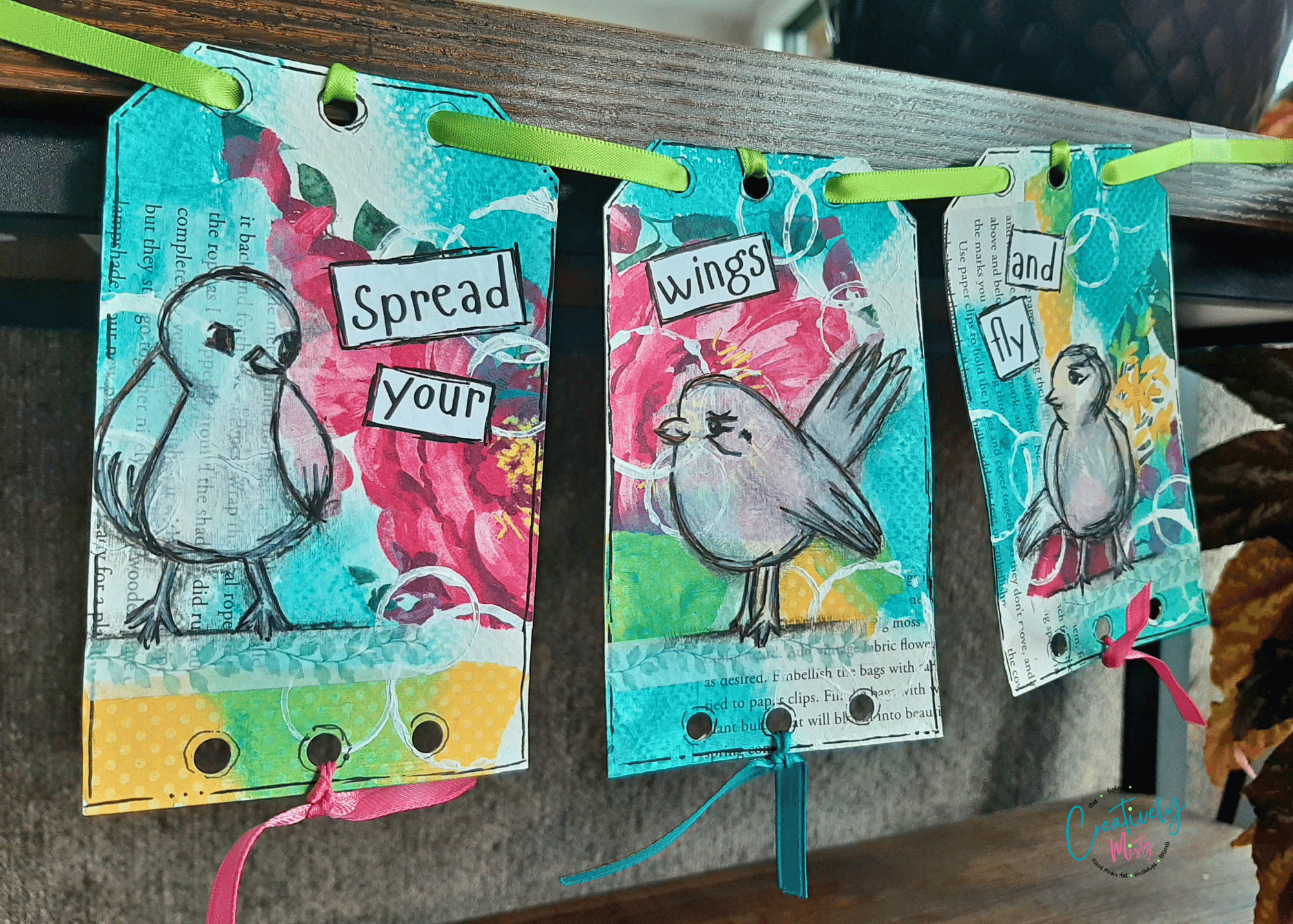 Little-Birdie-Mixed-Media-Banner-by-Misty-of-Creatively-Misty
