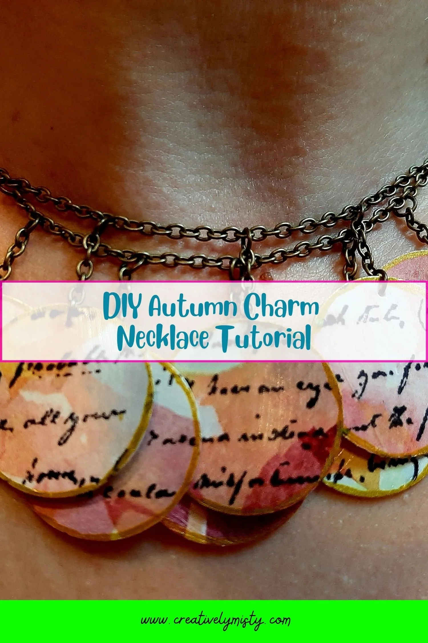 autumn charm necklace sample image with title