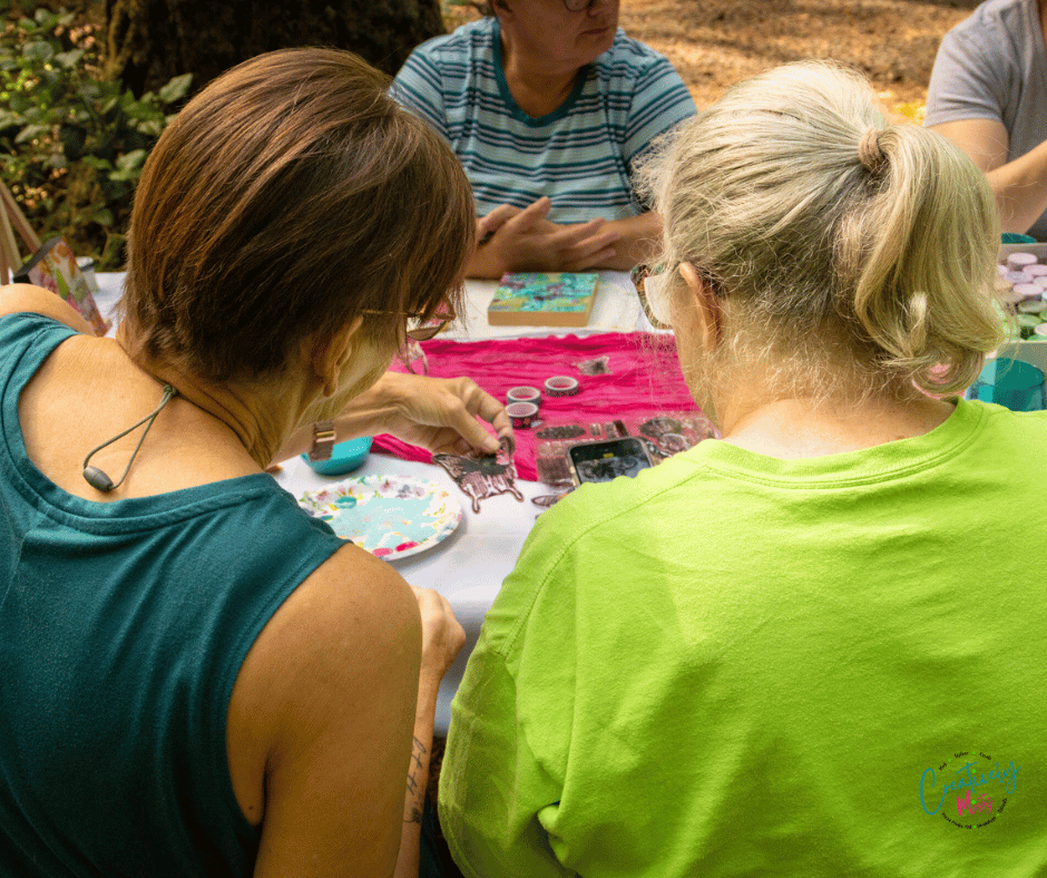 Creatively-Misty-students-creating-mixed-media-art