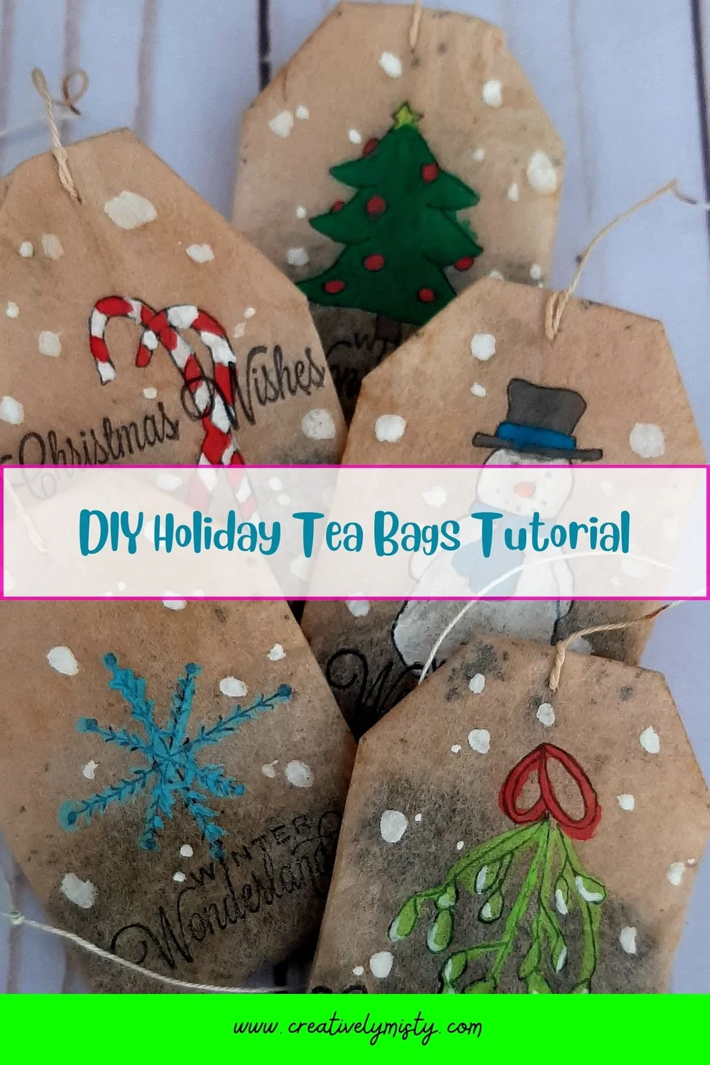 DIY Holiday Teabags — Misty Gage | Mixed Media Instructor | Mixed Media ...