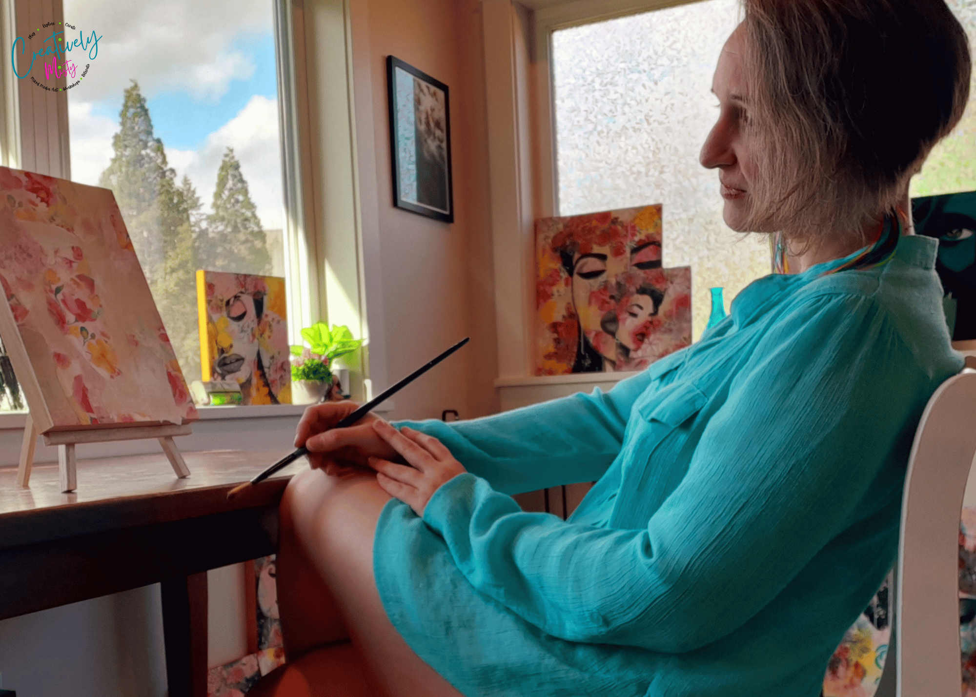 Misty-of-Creatively-Misty-in-her-art-studio