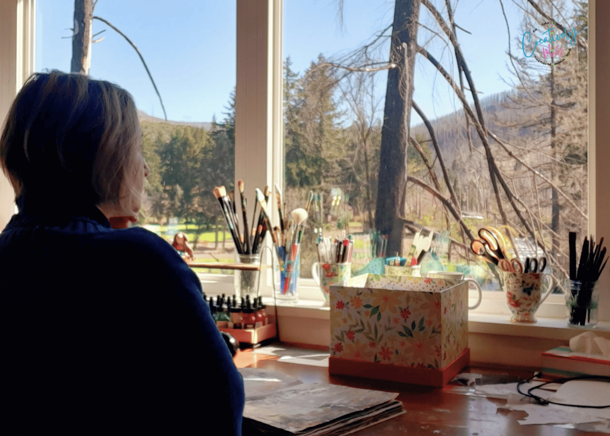 Misty-of -Creatively-Misty-looking-out-her-studio-window