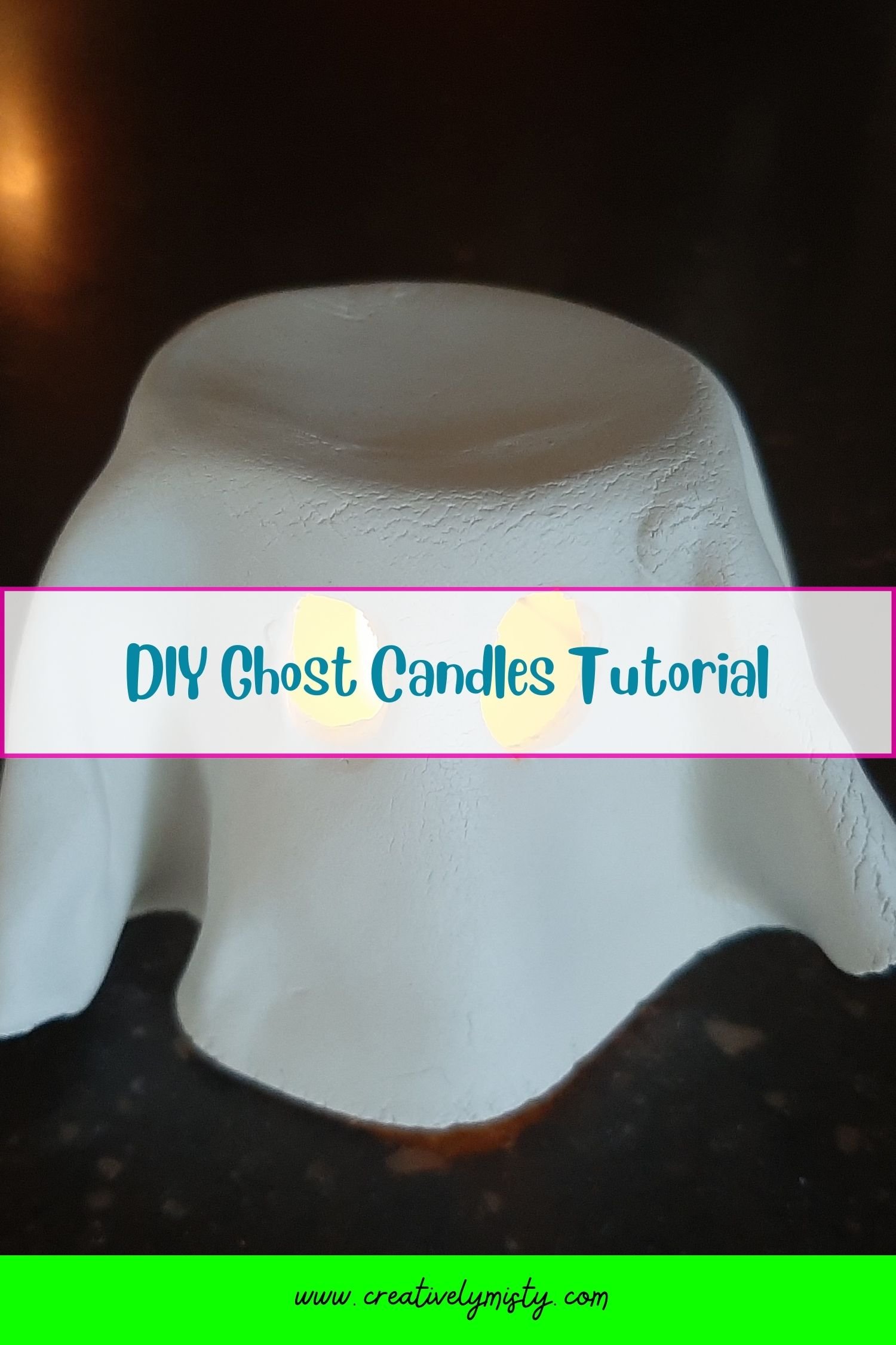 pinable ghost candle sample with title