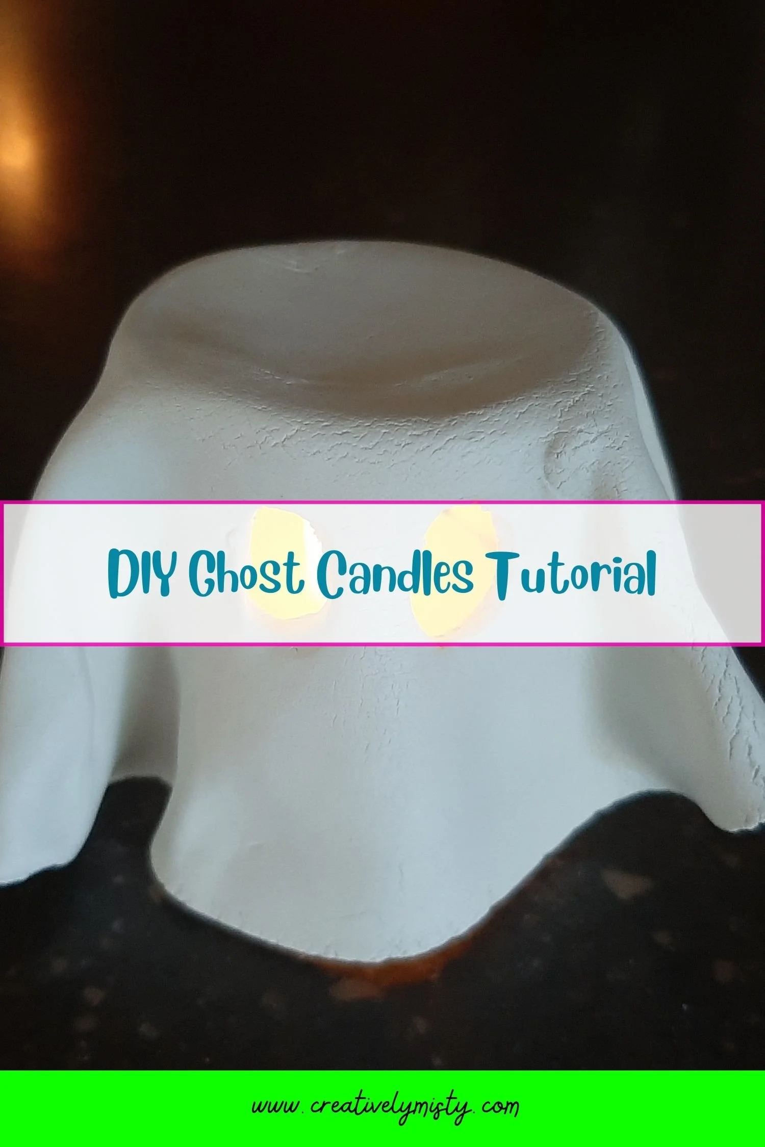 DIY Ghost Candle Tutorial — Misty Gage | Mixed Media Instructor | Mixed ...