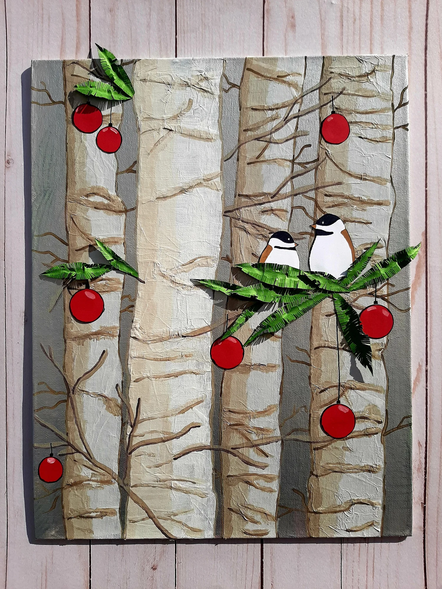DIY Winter Woods Canvas Tutorial — Misty Gage | Mixed Media Instructor ...