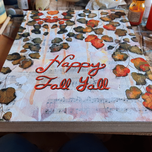 Easy Steps to Create a Beautiful Fall Canvas — Misty Gage | Mixed Media ...