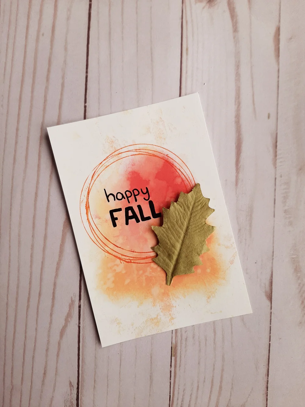 Distressed Fall Card Tutorial — Misty Gage | Mixed Media Instructor ...