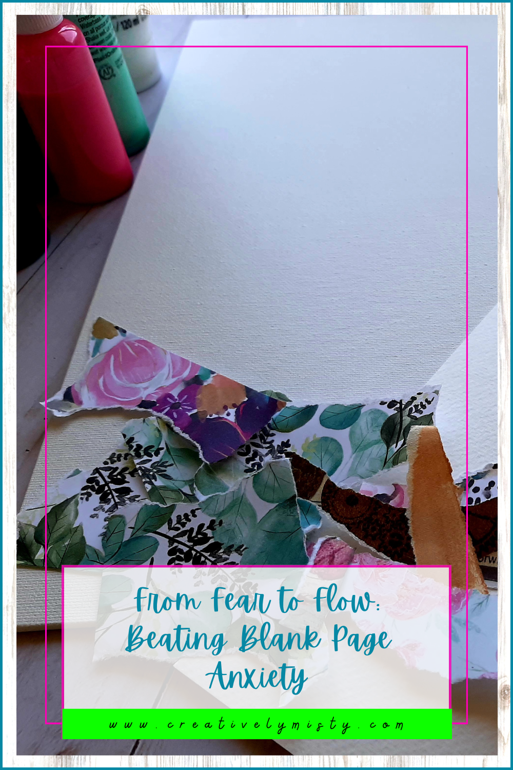 From Fear to Flow: Beating Blank Page Anxiety Pinterest Image