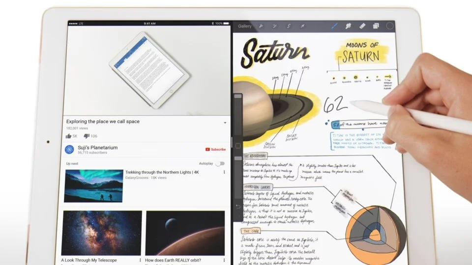 a still from an iPad Pro ad