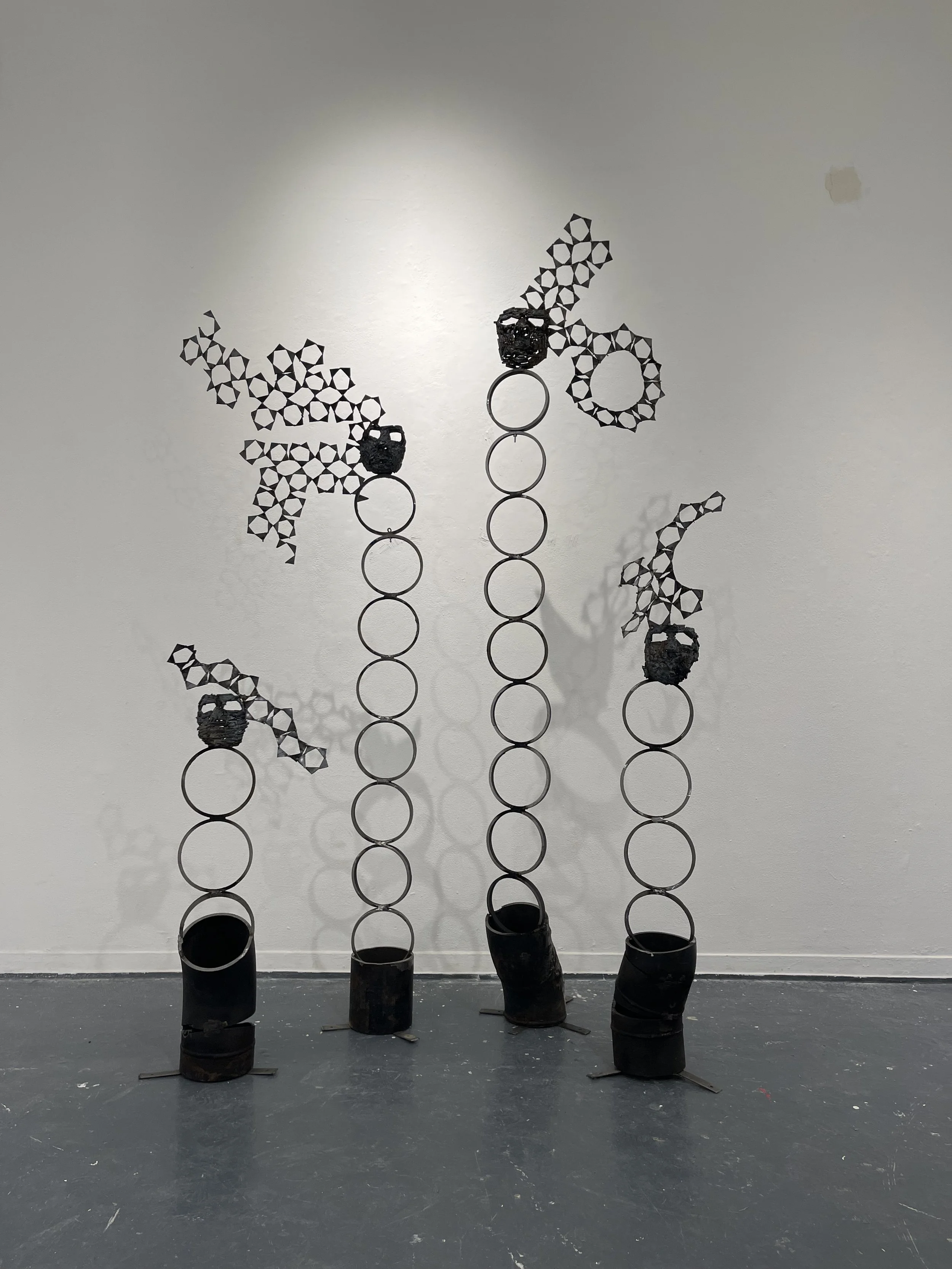 Untitled (2026) , reclaimed steel