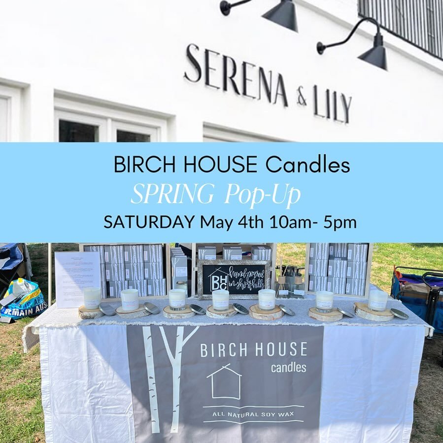 🌸 TODAY! Join us at the gorgeous Serena &amp; Lily shop in Summit, NJ. Discover our latest spring and summer candle and diffuser collection, along with the limited stock of our Mother&rsquo;s Day gift box. 
💕Don&rsquo;t miss out on your final weeke
