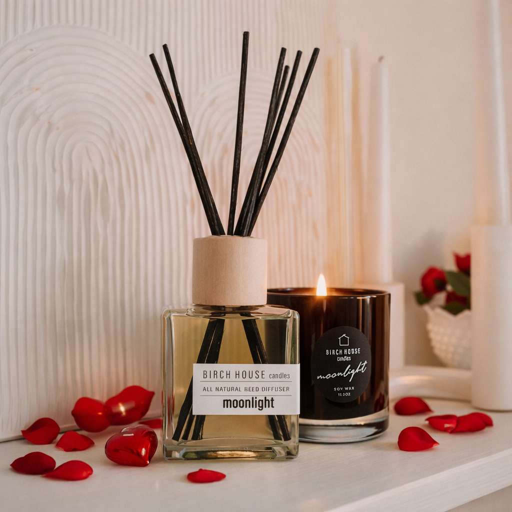Moonlight Candle & Moonlight Reed Diffuser Set