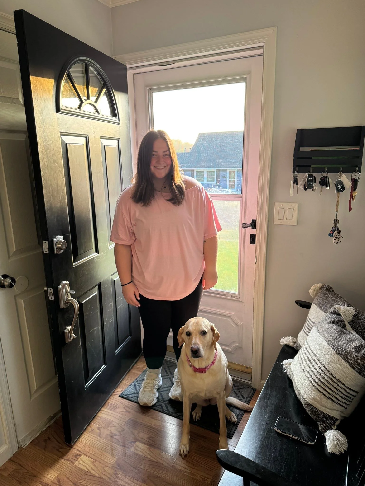 Emma Bickel &lsquo;s first day of Junior Year at Rider University.  No doubt she will have another amazing year.  Look how proud Piper of of her kids! ❤️❤️