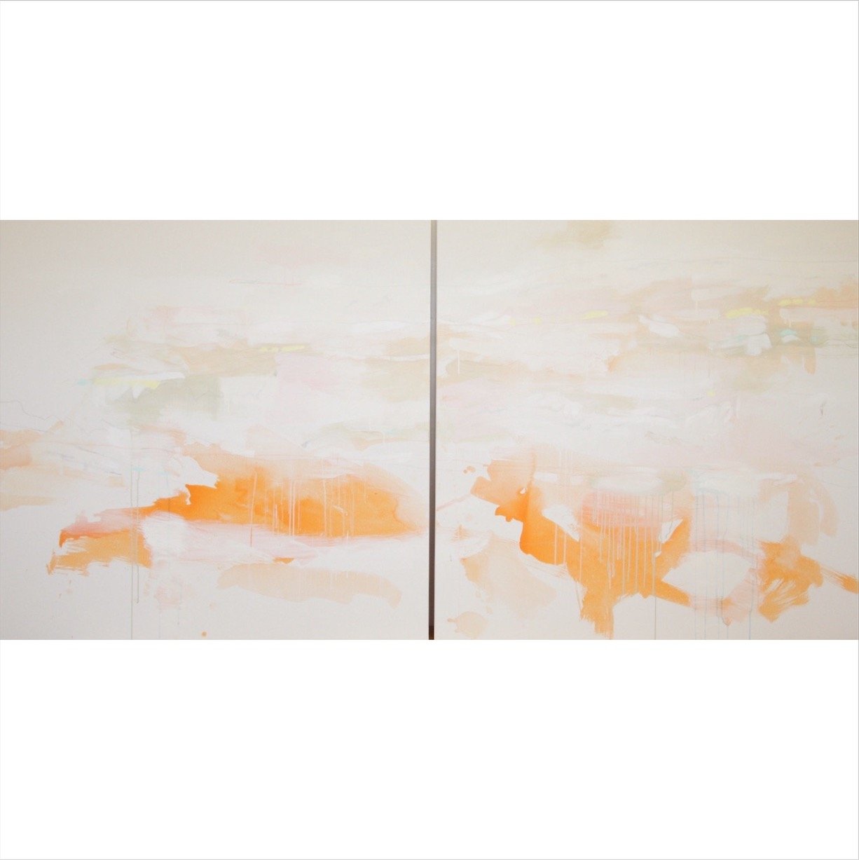 In & Out of Dreams, Acrylic on canvas, 48" x 48" (two panels), Available
