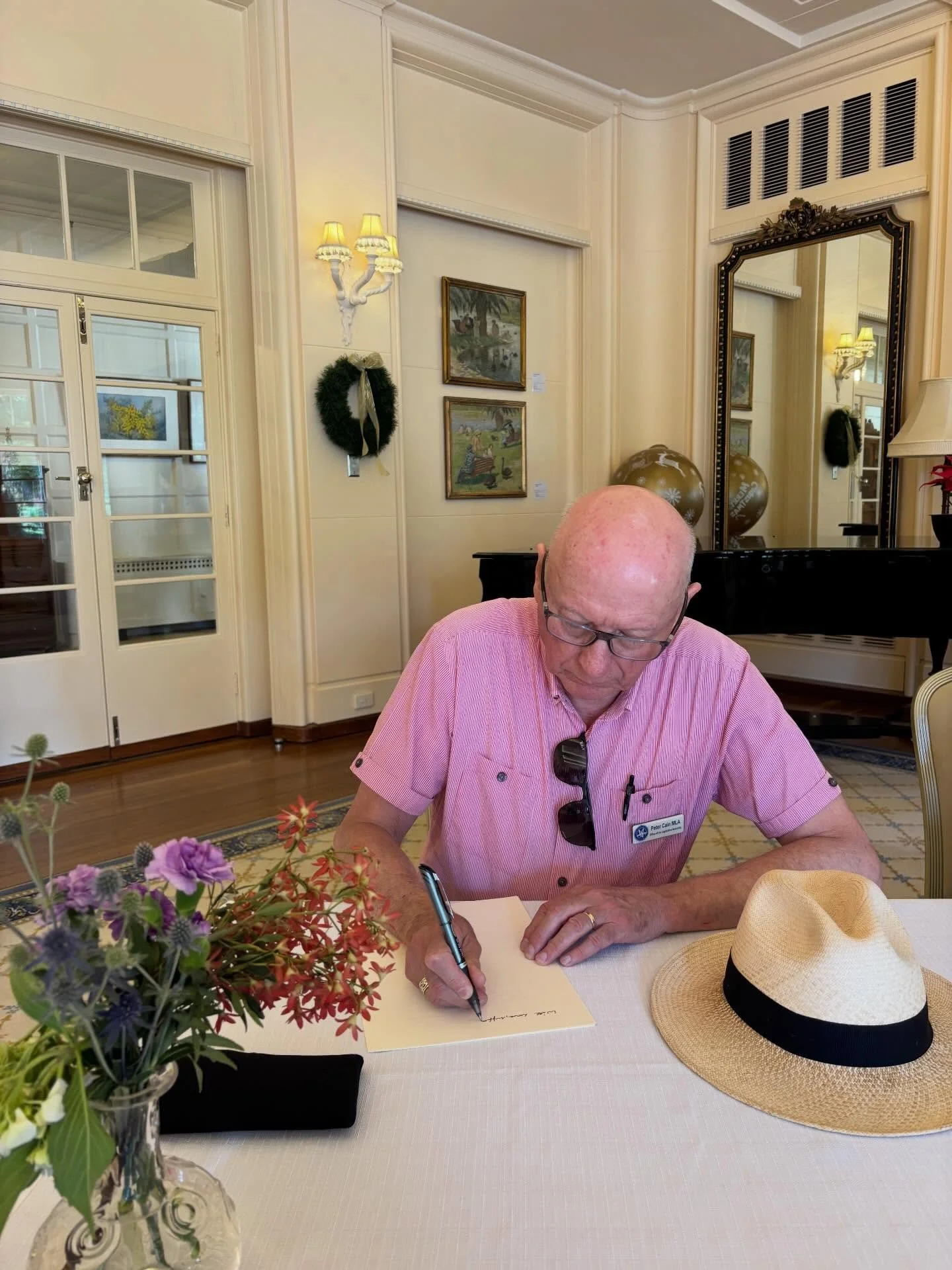 Very appreciative that both HE the Honourable Ms Sam Mostyn AC, Governor-General of the Commonwealth of Australia, and the Speaker of the ACT Legislative Assembly, Jeremy Hanson MLA, provided a &ldquo;Condolence Book&rdquo;, at Government House and t