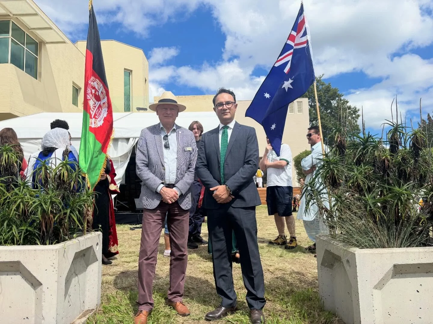 Over lunchtime today I visited the Embassy of Afghanistan (representing the pre-Taliban government) for the celebration of International Day of Nowruz, the Afghan/Persian New Solar Year. Jointly hosted by the Embassy, represented by HE Wahidullah Wai