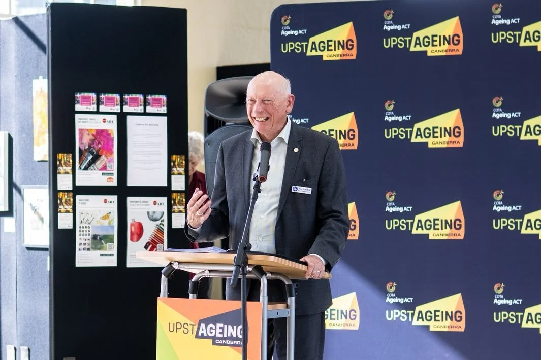 It was my delight and honour to attend, and address, the opening of the UPSTAGEING Canberra Festival last Friday, the first ever creative ageing festival to be held in Canberra. This joyous festival celebrates the creativity of our seniors and has be