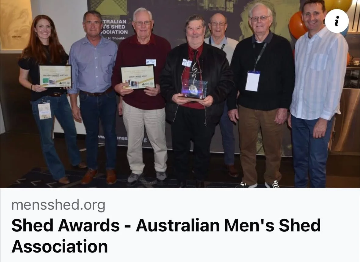 The 2026 Australian Men&rsquo;s Shed Association &ldquo;Shed Awards&rdquo; saw two Belconnen-based sheds recognised for their achievements:
* Belconnen Community Men&rsquo;s Shed: Winner; Healthy Shed, Healthy Blokes Award
* Hawker Men&rsquo;s Shed: 